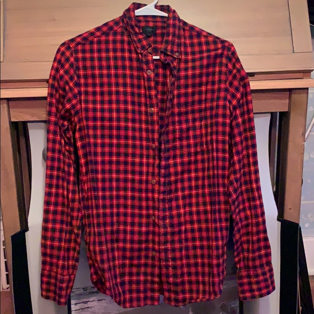 J Crew Men’s XS Shirt in Buffalo Red Plaid